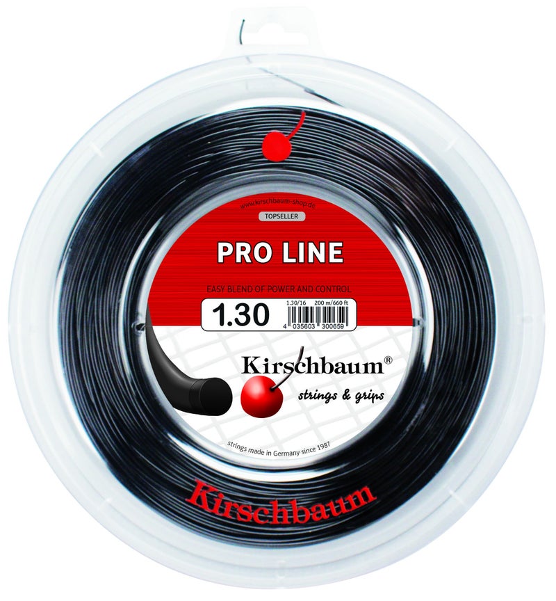 Kirschbaum Reel Pro Line II Black 1.30 mm (16G) 660ft